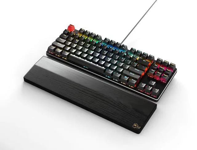 Alt view image 3 of 7 - Glorious Custom Gaming Keyboard - GMMK 85% Percent TKL - USB C Wired Mechanical Keyboard - RGB Hot Swappable Switches & Keycaps - Black Metal Top Plate