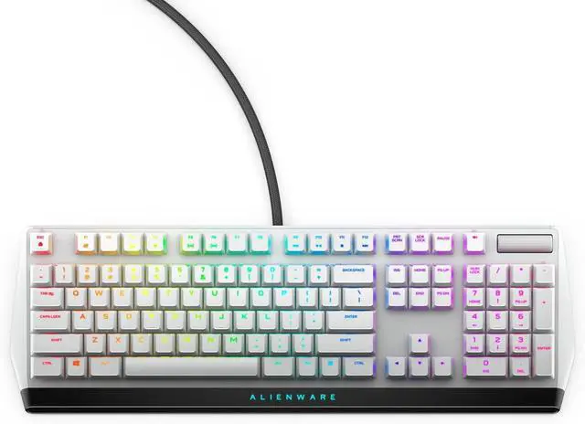 Main image of Alienware Low-Profile RGB Gaming Keyboard AW510K Light, Alienfx Per Key RGB Lighting, Media Controls and USB Passthrough, Cherry MX Low Profile Red Switches, Lunar light