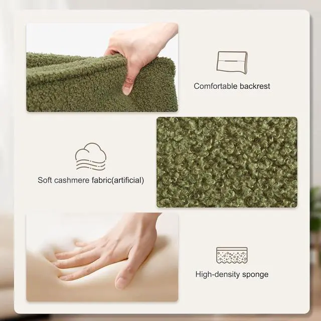 Alt view image 7 of 7 - Criss Cross Chair with Wheels and Flip-Up Arms,Cross Legged Office Chair, Ergonomic Desk Chairs with Fabric Padded, Height Adjustable Wide Seat Swivel Chair for Home Office, Bedroom Vanity (Green)