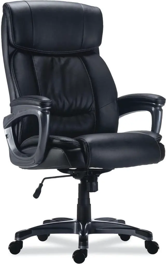 Main image of Alera EGINO Big and Tall Chair, Supports UP to 400 LB, Black SEAT/Back, Black Base