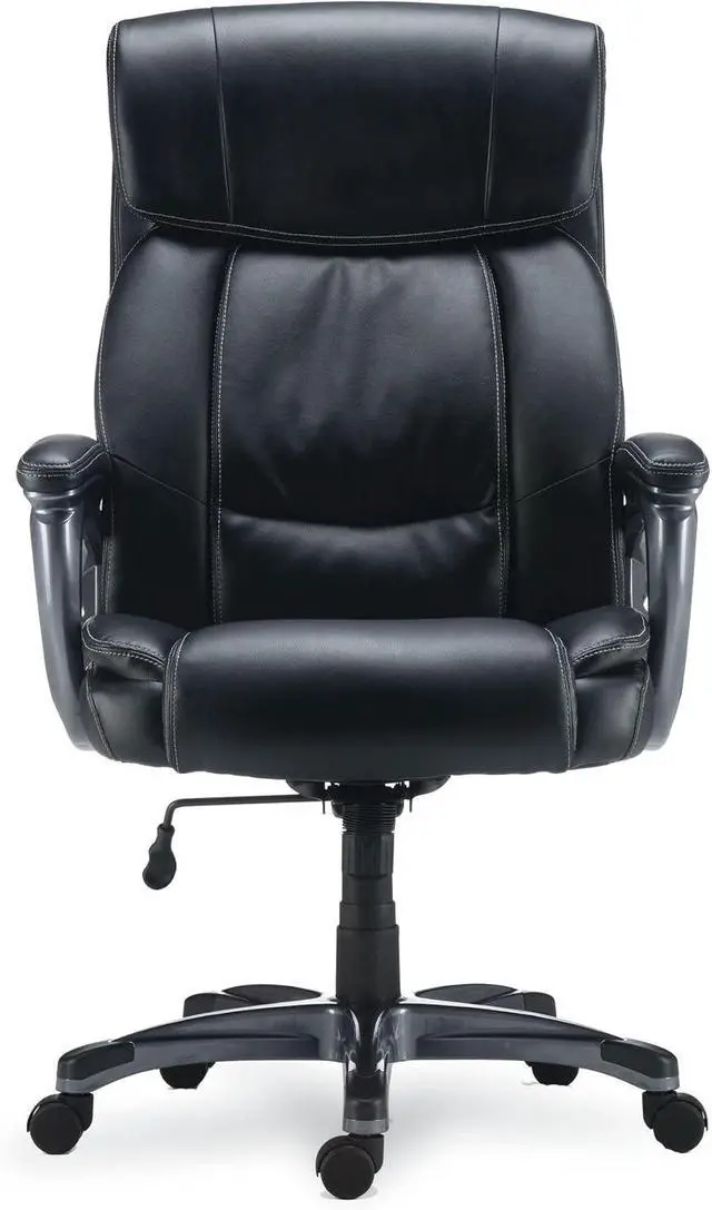 Alt view image 4 of 7 - Alera EGINO Big and Tall Chair, Supports UP to 400 LB, Black SEAT/Back, Black Base