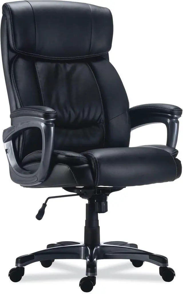 Alt view image 5 of 7 - Alera EGINO Big and Tall Chair, Supports UP to 400 LB, Black SEAT/Back, Black Base