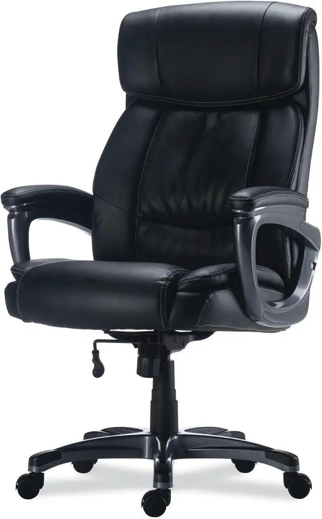 Alt view image 6 of 7 - Alera EGINO Big and Tall Chair, Supports UP to 400 LB, Black SEAT/Back, Black Base