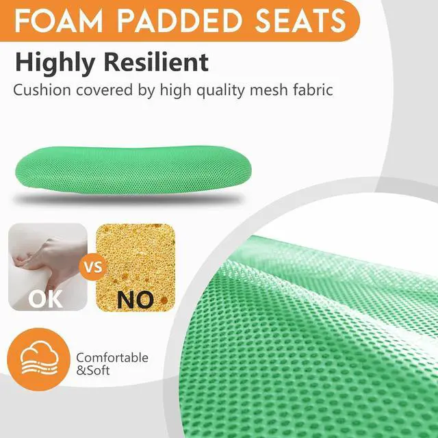 Alt view image 4 of 7 - FDW Home Office Chair Mid Back Mesh Desk Chair Armless Computer Ergonomic Task Rolling Swivel Chair Back Support Adjustable Modern with Lumbar Support (Pack of 2, Green)