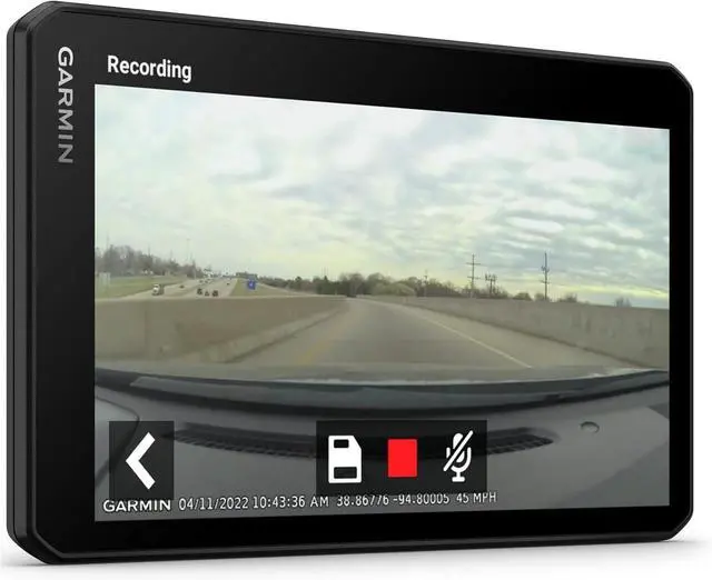 Alt view image 2 of 5 - Garmin DriveCam 76, Large, Easy-to-Read 7 GPS car Navigator, Built-in Dash Cam, Automatic Incident Detection, High-Resolution Birdseye Satellite Imagery