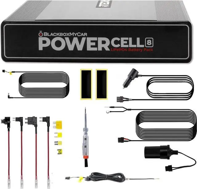 Main image of BlackboxMyCar PowerCell 8 Dash Cam Battery Pack (with Spliced Hardwiring Kit for Thinkware Dash Cams)