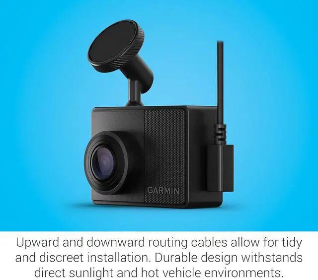Alt view image 6 of 6 - Garmin Dash Cam 67W, 1440p, 180-degree FOV, Remotely Monitor Your Vehicle and Signature Series Cloth
