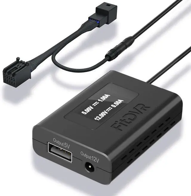 Main image of Dash Camera Power Adapter (10-Pin) for Chevrolet GMC Buick Cadillac Chevy, Connect Auto Dimming Rearview Mirror, USB Power Source, Easy to Install, 5V 12V Output, for Dashcam, Radar, D3-019