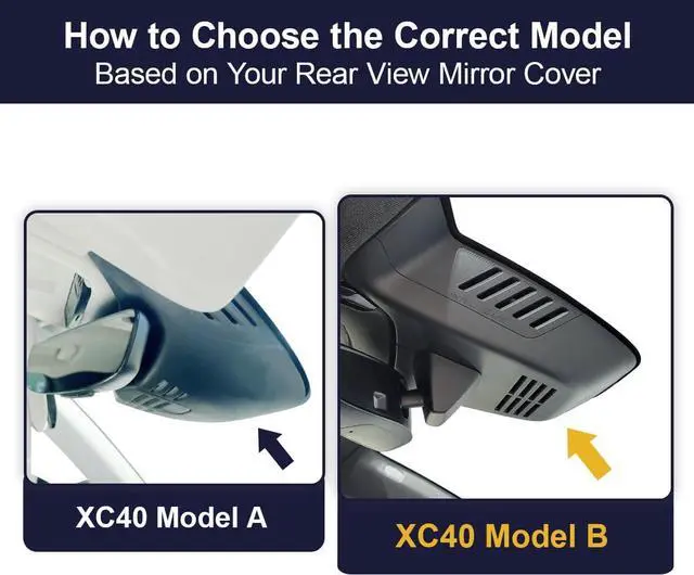 Alt view image 2 of 7 - Fitcamx 4K Dash Cam Suitable for Volvo XC40 & XC40 Recharge B4 B5 T4 T5 P8 (Model B), Integrated OEM Look, Ultra HD 2160P Video, Loop Recording, Built-in WiFi & APP, G-Sensor, Plug&Play, 64GB Card