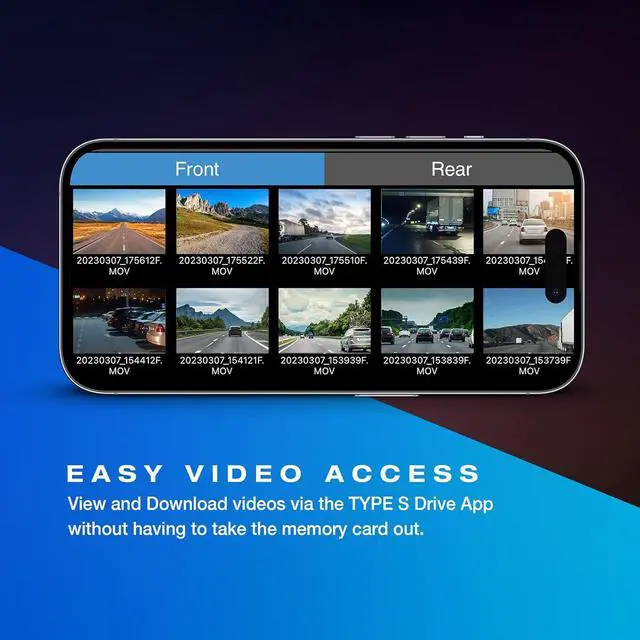 Alt view image 6 of 7 - Type S Y400 2-in-1 Car Mirror with Integrated 4K dashcam, Ultra HD Recording, Smart G-Sensor Incident Recording, Parking Surveillance, GPS, Motion Detection, 16GB SD Card Included
