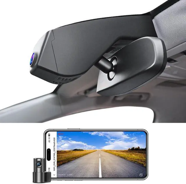 Main image of Front 4K & Rear 1080p Dash Cam for GMC Acadia 2017-2023 (Model A), Model A & Model B Have Same Models Years but Vehicle Sensor Cover are Different, Free App & WiFi, 128GB Card