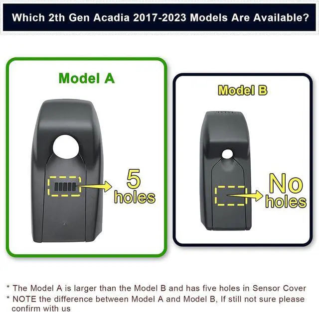 Alt view image 3 of 7 - Front 4K & Rear 1080p Dash Cam for GMC Acadia 2017-2023 (Model A), Model A & Model B Have Same Models Years but Vehicle Sensor Cover are Different, Free App & WiFi, 128GB Card