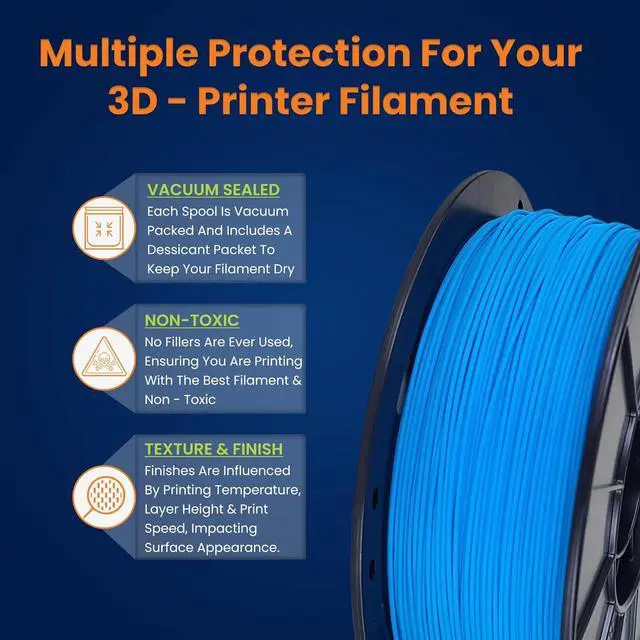 Alt view image 7 of 7 - 3D-Fuel Tough Pro PLA+ Filament for 3D Printing, Made in The USA, 3D Printer Filament, Dimensional Accuracy +/- 0.02 mm, 1.75 mm, 1 kg Spool, Fjord Blue
