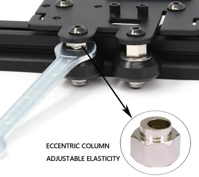 Alt view image 4 of 7 - Ender 5 pro Direct Drive Upgrade Kit Aluminum Alloy Plate with 4pcs Pulleys Easy Print TPU Flexible Filament for Ender 5 Pro/Ender 5/Ender 5 Plus (Plate-Ender 5 Series)