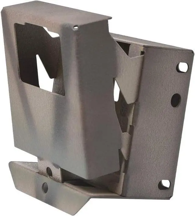 Alt view image 4 of 6 - Theft-Deterrent Powder-Coated Steel Security Box Compatible with Browning Pro XD Trail Cameras (700)