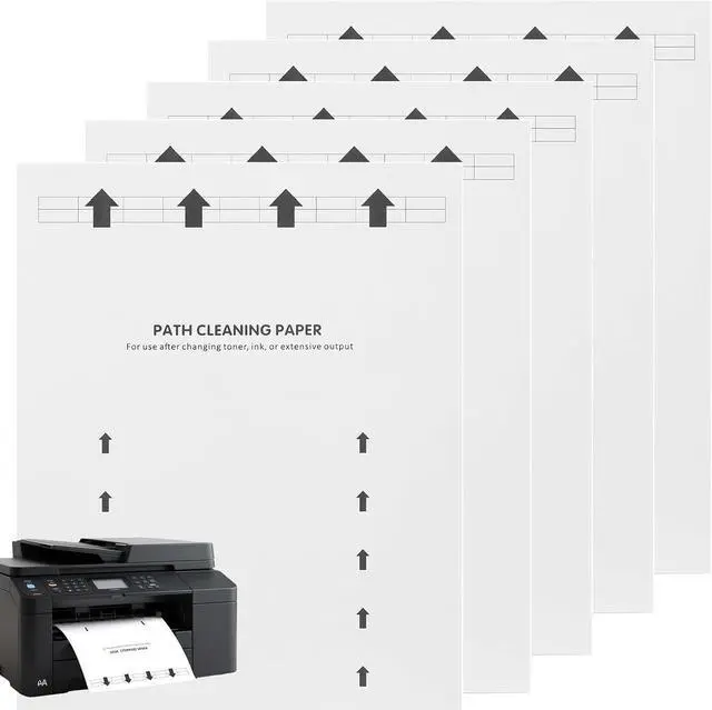 Main image of Printer Cleaning Sheets 18-PackRemoves Ink,Dust,Dirt&Debris8.5 x 11 Inches, Thickened Design, Durable & Easy to Clean, Compatible with Laser&Inkjet Printers,Copiers,Fax Machines,Scanners (White)