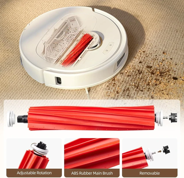 Alt view image 3 of 7 - 26 Pack Accessories for Roborock Qrevo S/Qrevo Pro/Qrevo Plus Vacuum Robot