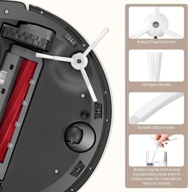 Alt view image 7 of 7 - 26 Pack Accessories for Roborock Qrevo S/Qrevo Pro/Qrevo Plus Vacuum Robot