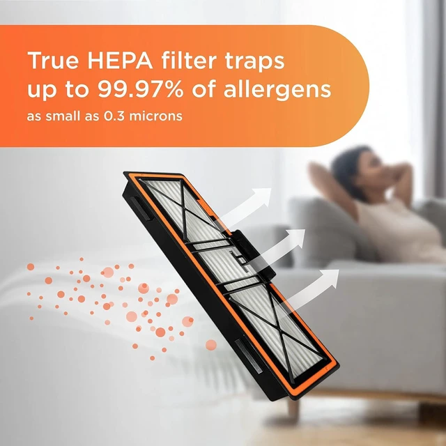 Alt view image 3 of 6 - Neato Robotics Original Replacement Parts- True HEPA Filters (4-pack), developed for D10, also compatible with D9, D8, D7, D6, D4 Robot Vacuums. Max Performance.