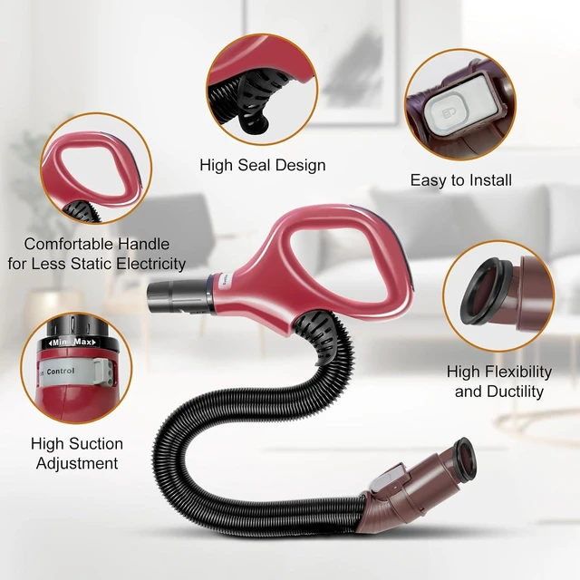 Alt view image 5 of 7 - ZU561 Replacement Hose Handle, Crevice Tool, Vacuum Hose Adapters Compatible with Shark Navigator Rotator Lift-Away Upright Vacuum Models ZU561, ZU560, ZU562, UV725