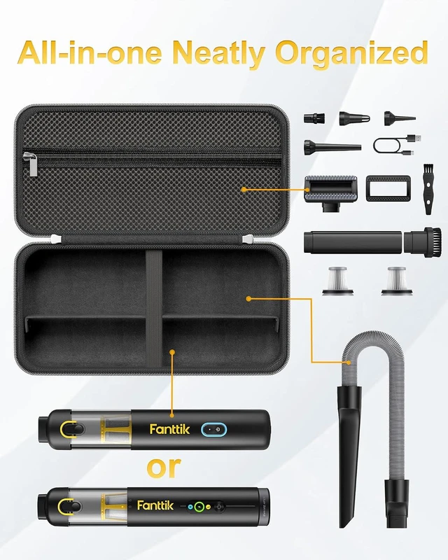 Alt view image 2 of 7 - ProCase Hard Case for Fanttik Slim V8 Apex/V8 Mate/V10 Apex/V10 Mate -Grey