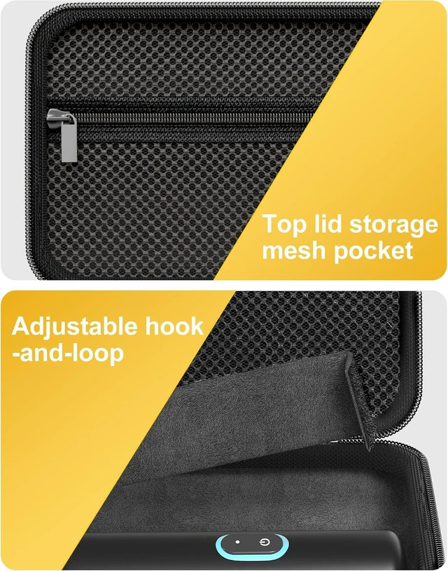 Alt view image 4 of 7 - ProCase Hard Case for Fanttik Slim V8 Apex/V8 Mate/V10 Apex/V10 Mate -Grey