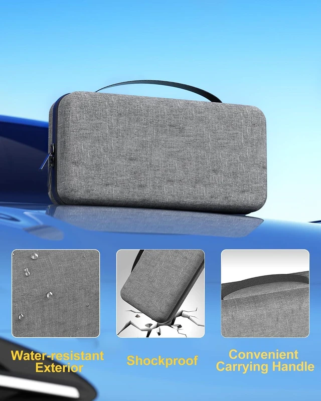 Alt view image 5 of 7 - ProCase Hard Case for Fanttik Slim V8 Apex/V8 Mate/V10 Apex/V10 Mate -Grey