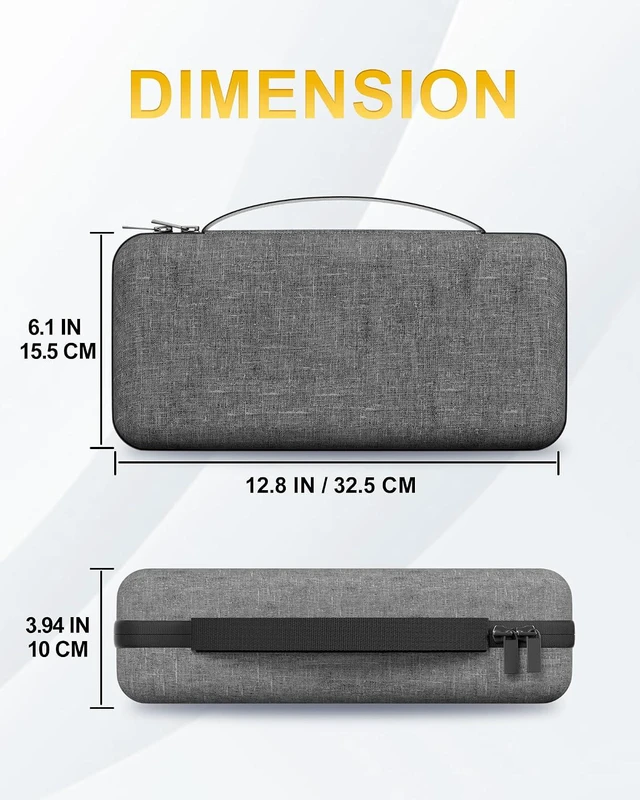 Alt view image 7 of 7 - ProCase Hard Case for Fanttik Slim V8 Apex/V8 Mate/V10 Apex/V10 Mate -Grey