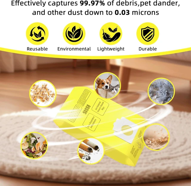 Alt view image 5 of 6 - 30 Pack Vacuum Cleaner Bags Replacement for Kenmore Canister Type C/Q 5055 50558, Type C-5 C-18,200 series, 400 series, 600 series, 700 series, 800 series Vacuums