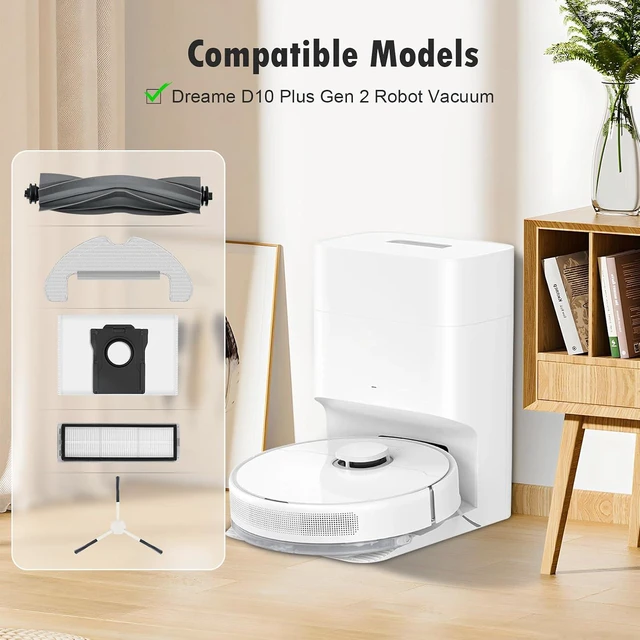 Alt view image 2 of 7 - 20 Pack Replacement Accessories for Dreame D10 Plus Gen 2 Robot Vacuum