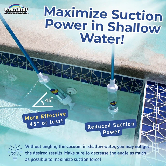 Alt view image 7 of 7 - Rola-Chem 6250 Paradise Power Spa Vacuum Manual Spa Vac for Hot Tub, Pool Stairs & Spas Cordless Hot Tub Vacuum Cleaner with Telescopic Handle Powered by Physics