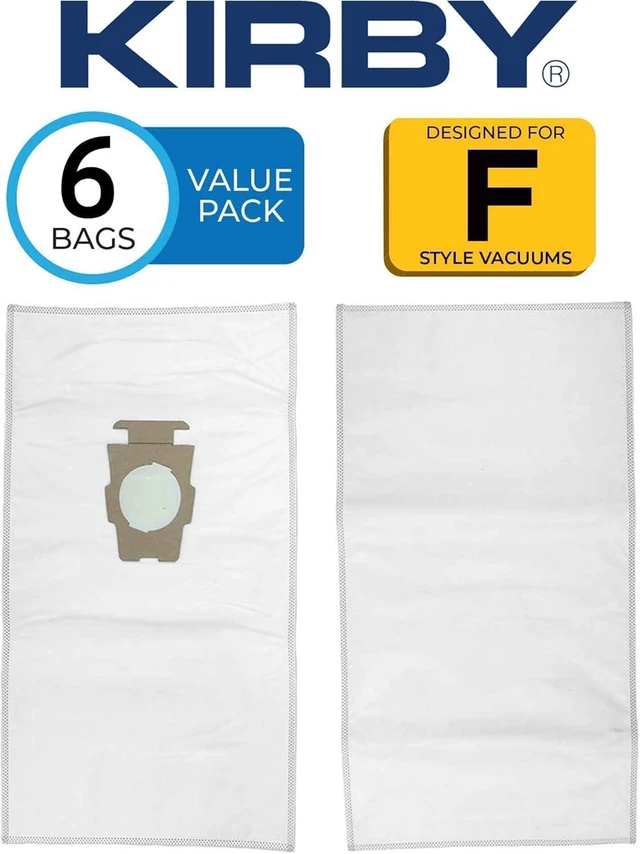 Alt view image 6 of 6 - Kirby MicroAllergen Plus HEPA Filter Bags 6-Pack | Part #204814 | Compatible with F-Style & Twist-Style Vacuums
