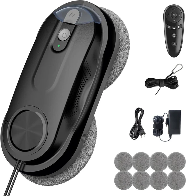 Main image of KKI Window Cleaning Robot with Dual Spray for High-Rise Windows,Black