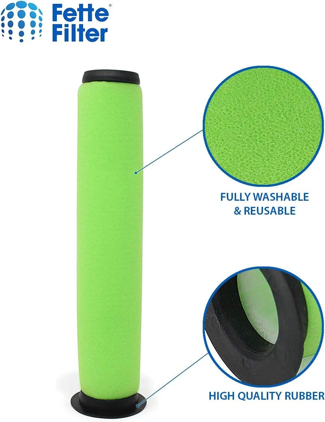 Alt view image 3 of 5 - Fette Filter - 1611215 Vacuum Filter Replacement Compatible with Bissell AirRam Stick Vacuum Compare to Part # 1611215 for Models 1984 19844 1984B 1984C 2144 21448 19841 Pack of 4.