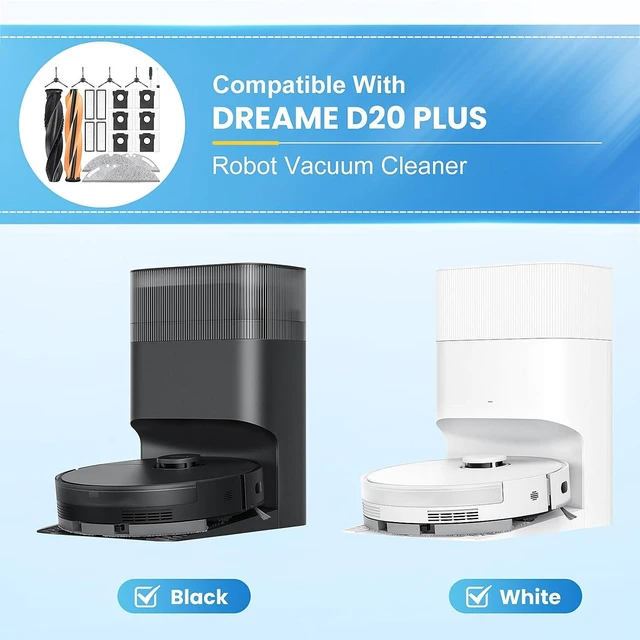 Alt view image 2 of 7 - 21P Replacement Parts Compatible with Dreame D20 Plus Robot Vacuum and Mop