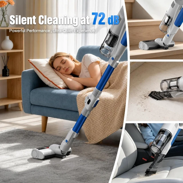Alt view image 2 of 7 - Cordless Stick Vacuum with Bendable Wand for Pet Hair