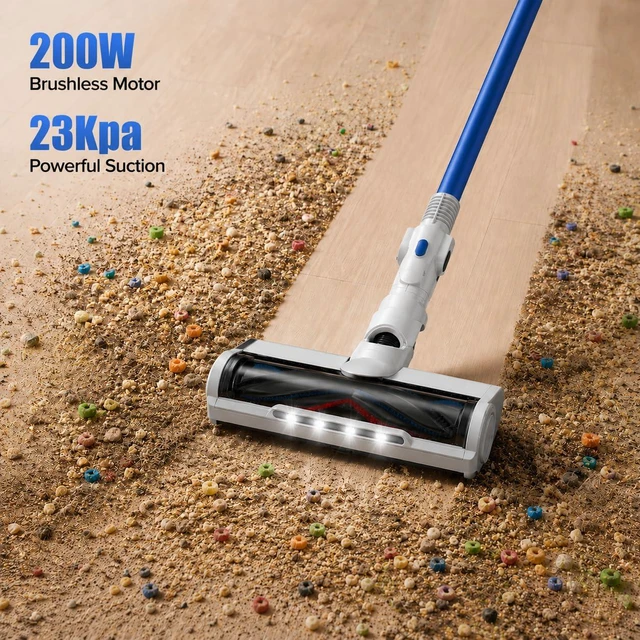 Alt view image 3 of 7 - Cordless Stick Vacuum with Bendable Wand for Pet Hair
