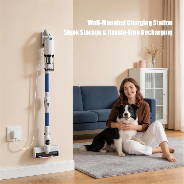 Alt view image 6 of 7 - Cordless Stick Vacuum with Bendable Wand for Pet Hair