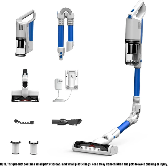 Alt view image 7 of 7 - Cordless Stick Vacuum with Bendable Wand for Pet Hair