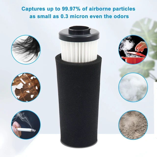 Alt view image 3 of 7 - F112 Filter Replacement 6 Pack For Dirt Devil Upright Vacuum Cleaner
