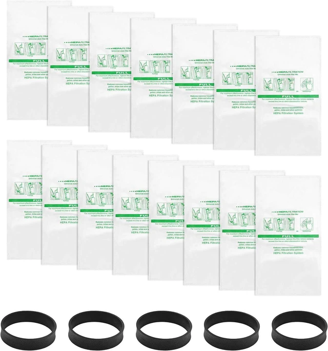 Main image of 15 + 5 Pack 204814 Vacuum Bags For Sentria Vacuum Avalir,15 Bags + 5 Belts