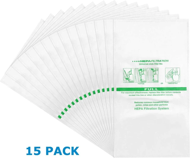 Alt view image 5 of 7 - 15 + 5 Pack 204814 Vacuum Bags For Sentria Vacuum Avalir,15 Bags + 5 Belts