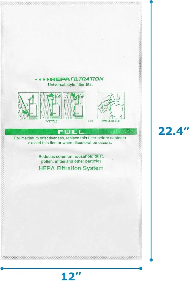 Alt view image 7 of 7 - 15 + 5 Pack 204814 Vacuum Bags For Sentria Vacuum Avalir,15 Bags + 5 Belts