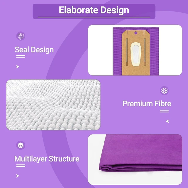 Alt view image 7 of 7 - 12 Pack Upgraded Type CC HEPA Upright Vacuum Cleaner Bags for Oreck