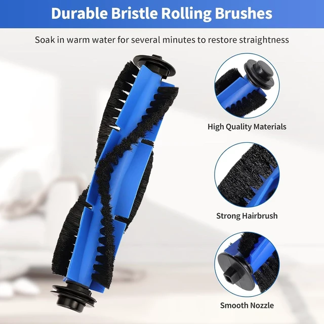 Alt view image 5 of 7 - 14 Pack Replacement Parts Compatible with Eufy RoboVac G35, G35+, G40, G40+, G30+, G30 Hybrid+ Accessory Robotic Vacuum Cleaner Filters, Side Brushes, Rolling Brushes