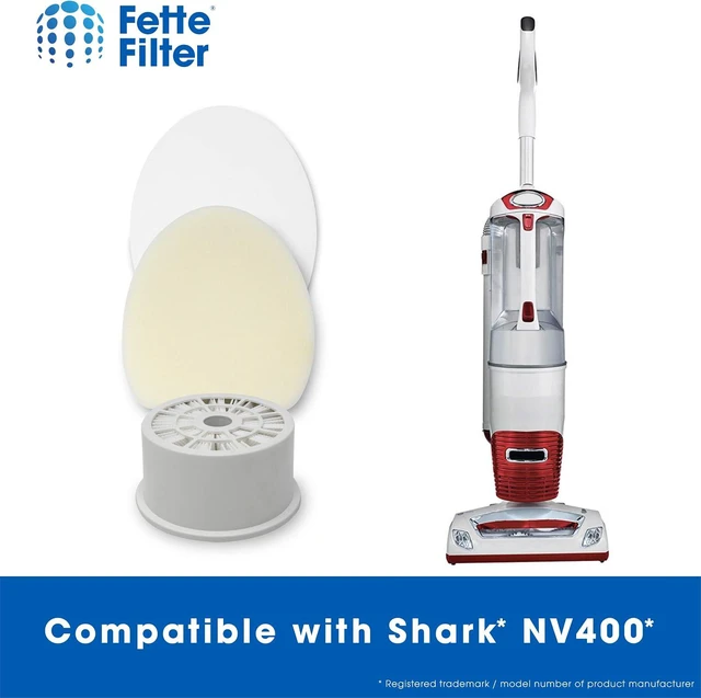 Alt view image 4 of 6 - Fette Filter - Vacuum Filter Set Contains 2 HEPA + 4 Foam Filter Sets Compatible with Shark NV400 NV401 NV402. Compare to Part # XFF400 & XHF400. Combo Pack