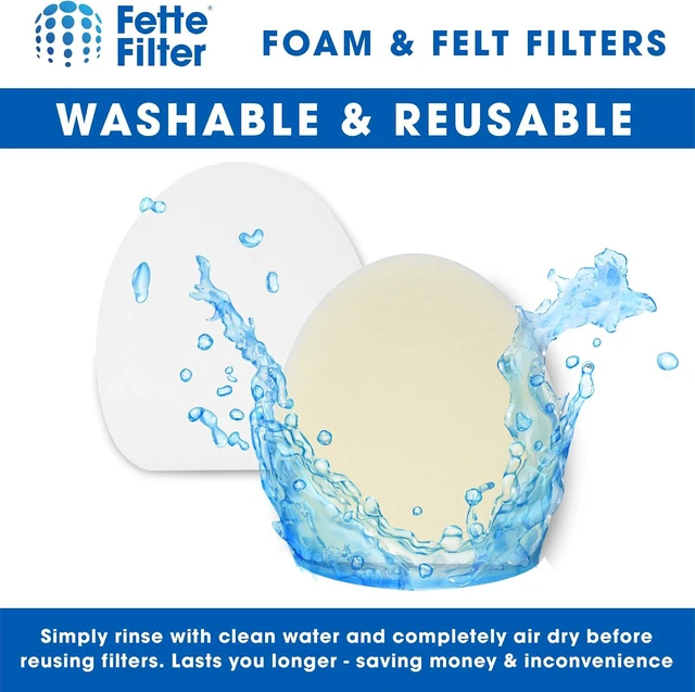 Alt view image 5 of 6 - Fette Filter - Vacuum Filter Set Contains 2 HEPA + 4 Foam Filter Sets Compatible with Shark NV400 NV401 NV402. Compare to Part # XFF400 & XHF400. Combo Pack