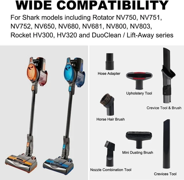 Alt view image 3 of 7 - Vacuum Attachments for Shark NV752/650/800 Rocket HV300/301/320 Accessories