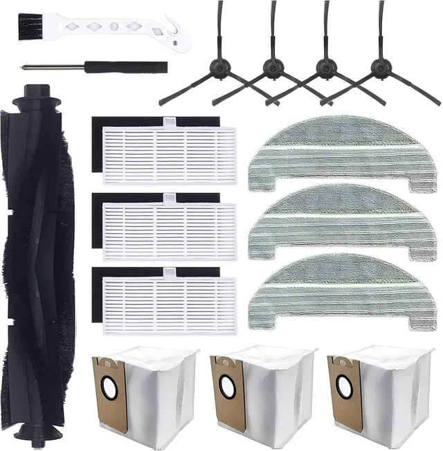 Main image of iHRV6-BLK Accessories Kit Replacement for iHome AutoVac Nova Self Empty iHRV6-BLK/Ultenic T10 Elite Robot Vacuum Cleaner, 16 Pack