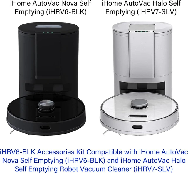 Alt view image 2 of 7 - iHRV6-BLK Accessories Kit Replacement for iHome AutoVac Nova Self Empty iHRV6-BLK/Ultenic T10 Elite Robot Vacuum Cleaner, 16 Pack
